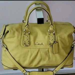 Coach Ashley Leather Large Satchel Carryall Bag